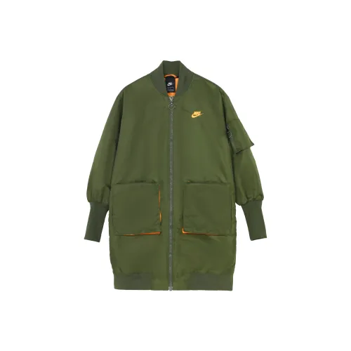 Nike Пуховая куртка Женская Холст Оливково-зеленый