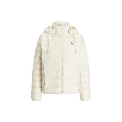 Polo Ralph Lauren FW24 Хлопковый пуховик женский кремовый