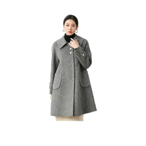 SMEN Серый Женское Пальто