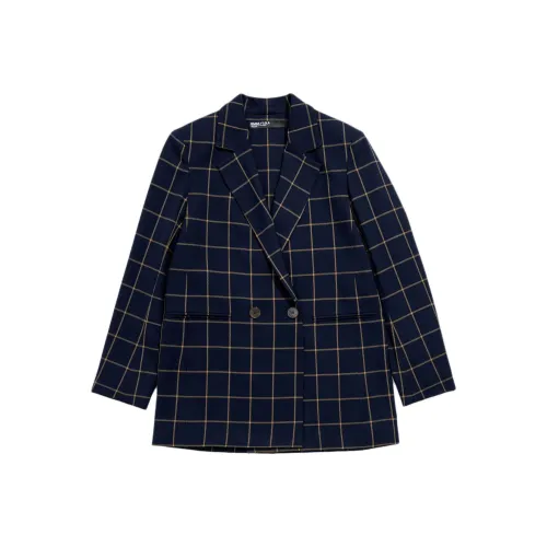 Bimba Y Lola SS24 Бизнес Костюм Пальто Женское Морской Синий