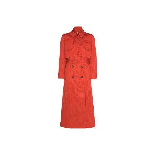 Marine Serre Красный Женский Тренч
