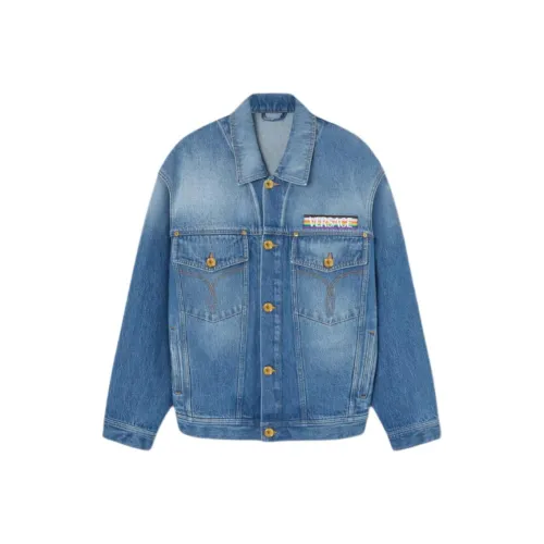VERSACE Denim Jacket Women's Blue