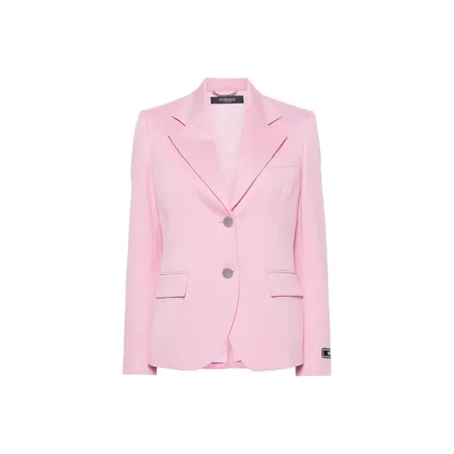 VERSACE SS24 Бизнес Костюм Пальто Женское Светло-Розовое