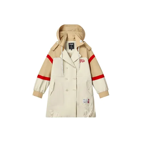 FILA Тренчкот Женский Бежевый Каштановый Хаки