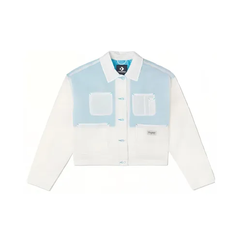 Конверс Sheer Utility Cropped Jacket Женская Blue