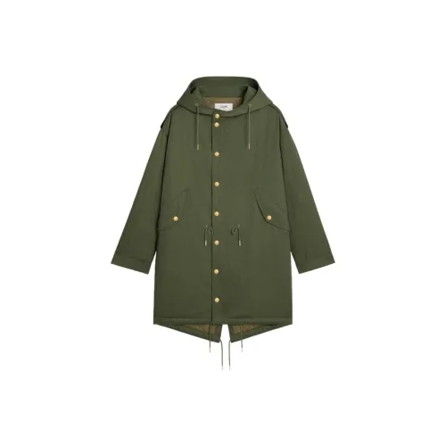 CELINE FW23 Хлопковый пуховик Женский Армейский зеленый