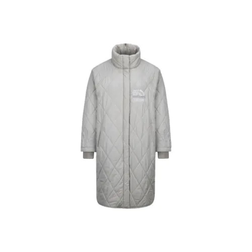 EVISU Хлопковый пуховик женский светло-серый