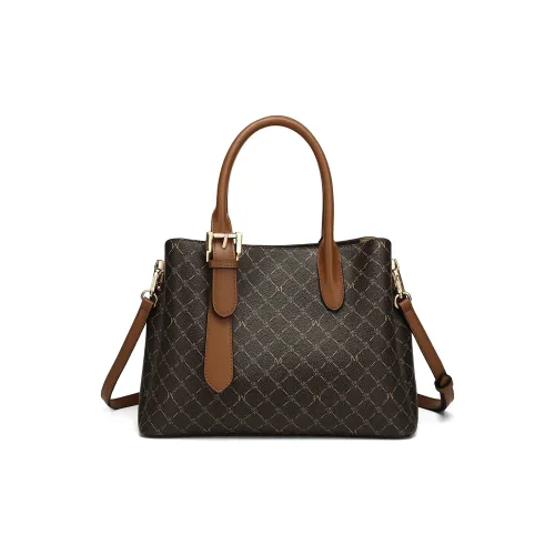 MEXICAN ПВХ Одно Плечо Сумка Стандартная Женская Темно-Коричневый Хаки