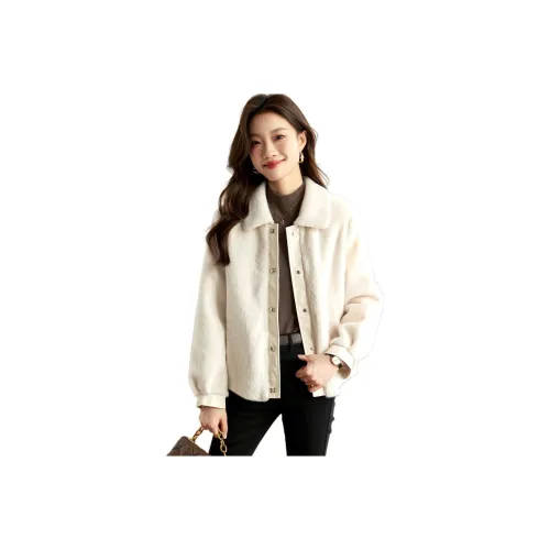 Still quiet Экрю Женские меховые изделия