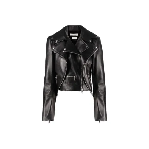 Alexander McQueen Черные Женские Кожаные Куртки