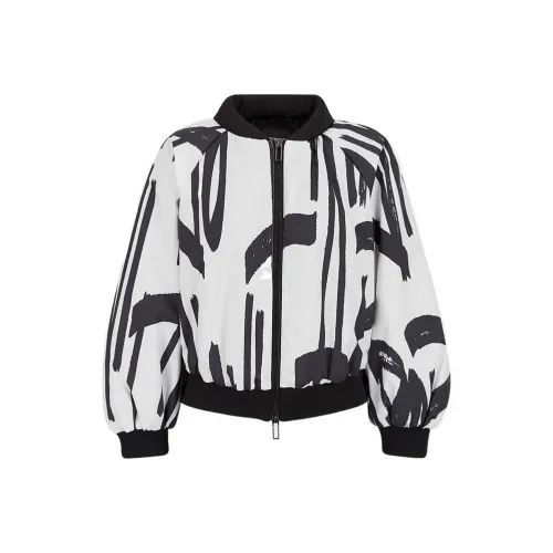 EMPORIO ARMANI Хлопковый пуховик женский белый