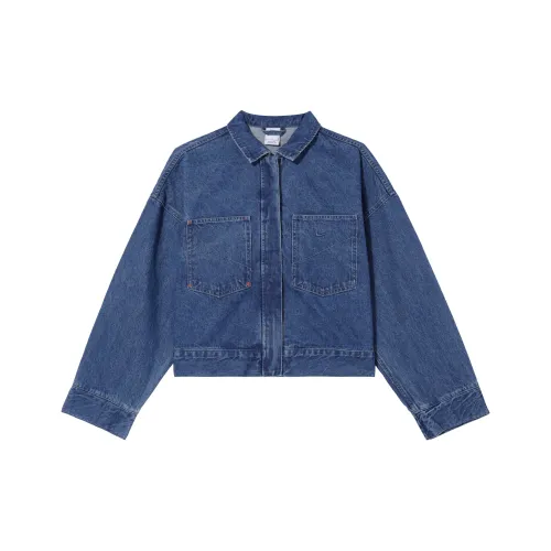 Nike Sportswear Denim Jacket Женская Средняя Темно-Синяя