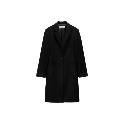 ZARA ZW Series Черное Женское Пальто