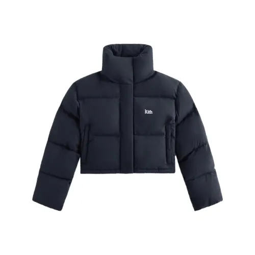 Kith Черное Женское Короткое Пальто