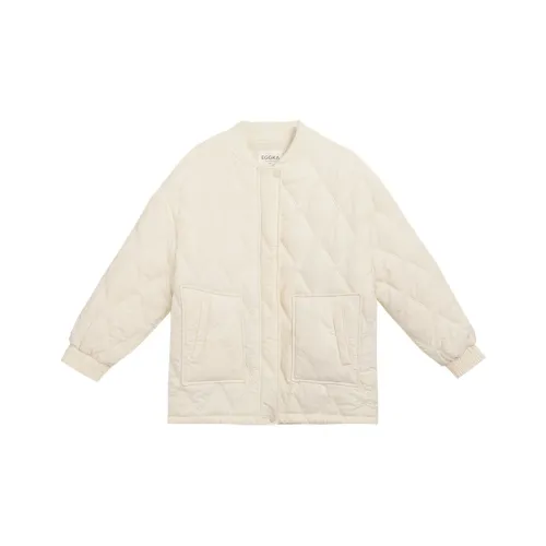 EGGKA Хлопковый пуховик женский абрикосовый