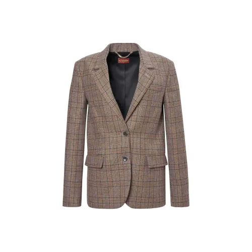 Altuzarra FW24 Бизнес-костюм Пальто Женское Пшенично-коричневый
