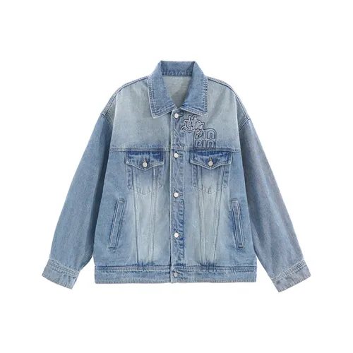 PP Loose Fit Denim Jacket Women's Sky Blue