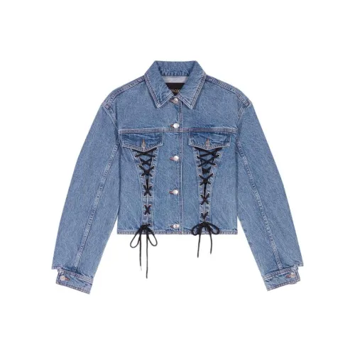 Maje Синие Женские Джинсовые Куртки