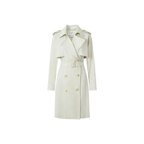 JZ. ANNAKRO Светло-зеленый Женский Тренч