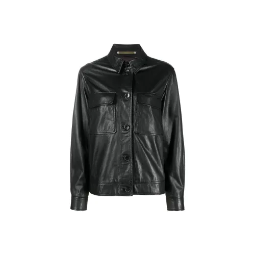 PS By Paul Smith Черные Женские Кожаные Куртки