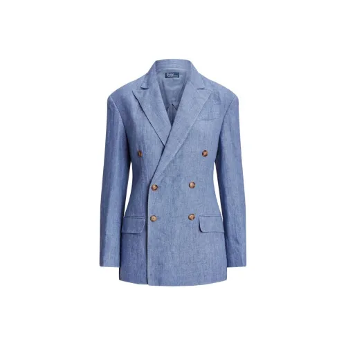 Polo Ralph Lauren SS24 Бизнес Костюм Пальто Женское Синее