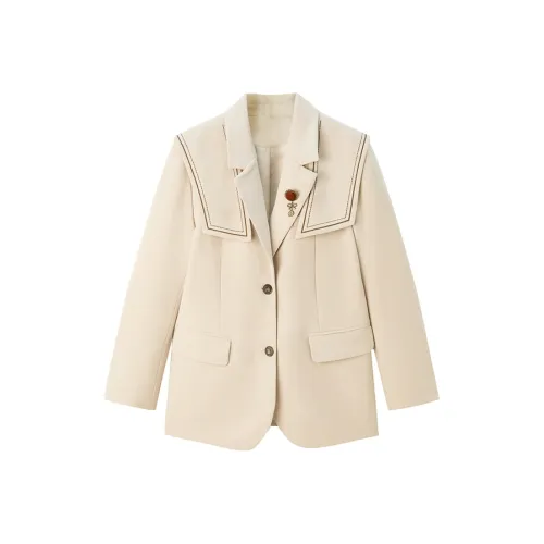 Pit Экрю Женские Офисные Костюмы