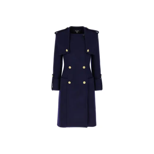 BALMAIN Синий Женское Пальто