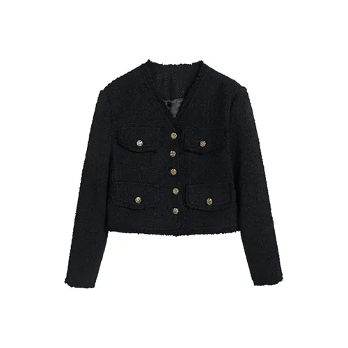 Incolore Cropped Coat Women's Black