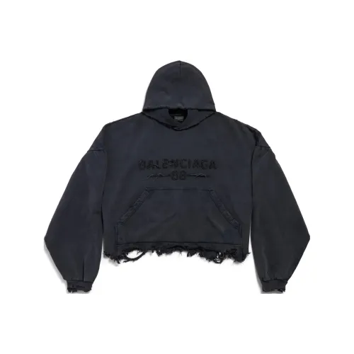 Balenciaga SS25 Толстовка Регулярный крой Женский Черный