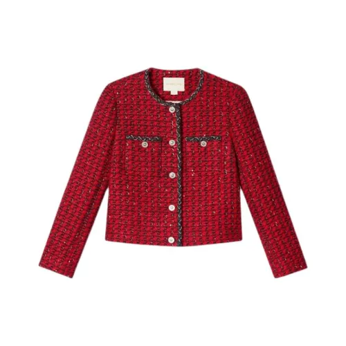 PSALTER Cropped Coat Women's Burgundy