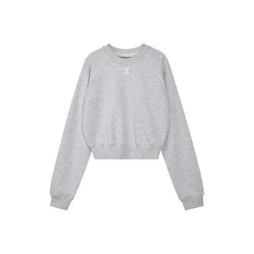 Rest Recreation SS25 Cropped Raglan Свитшот Женский Светлый GREY Светлый Серый