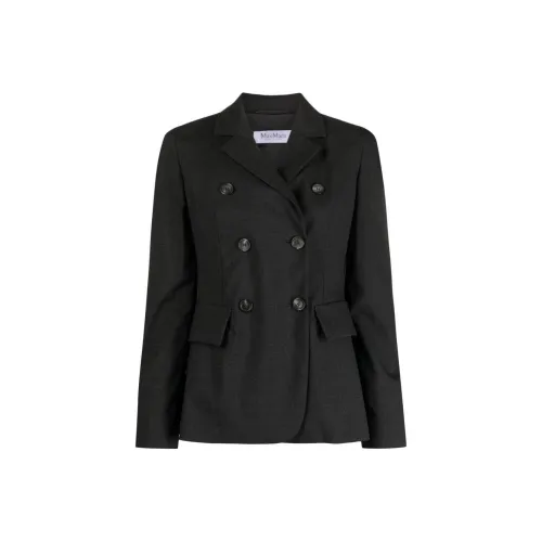 MaxMara Бизнес-костюм Пальто Женское Темно-серое