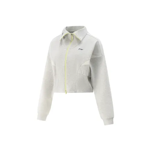 LINING Fitness Series Толстовка Женская Фотиния Серый Светлый Дымчатый Серый