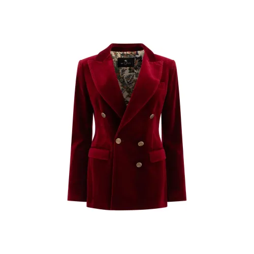 ETRO Бизнес-костюм женский бордового цвета