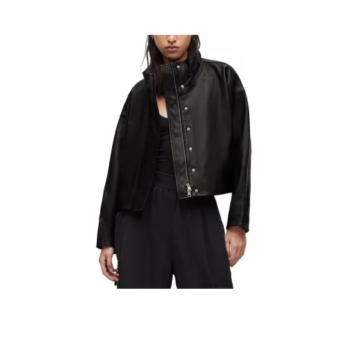 ALLSAINTS Черные Женские Кожаные Куртки