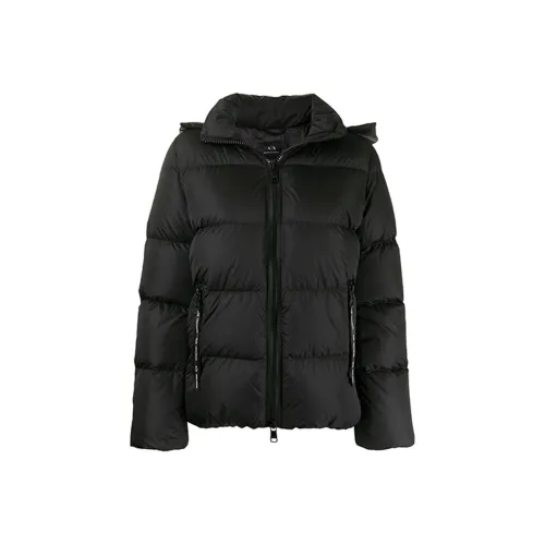 ARMANI EXCHANGE FW21 Хлопковый пуховик женский черный