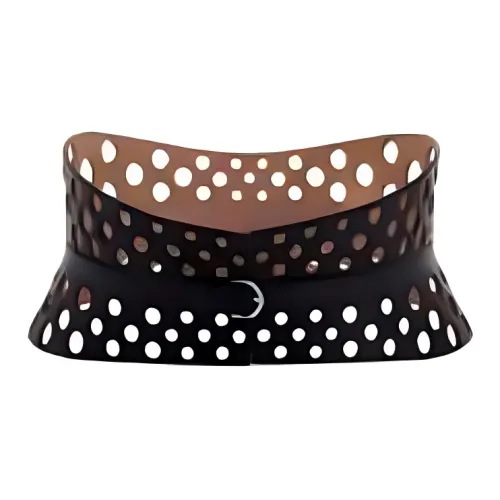 Alaia Телячья кожа Кожаные ремни Унисекс Черный