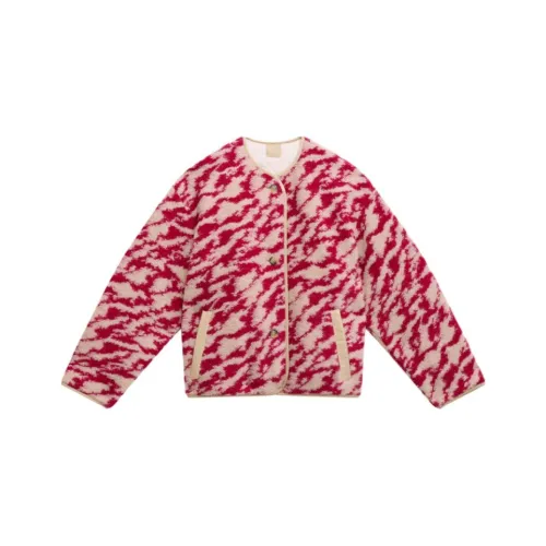 ISABEL MARANT ETOILE FW24 Хлопковый пуховик женский красный