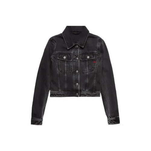 DIESEL Черное Женское Короткое Пальто