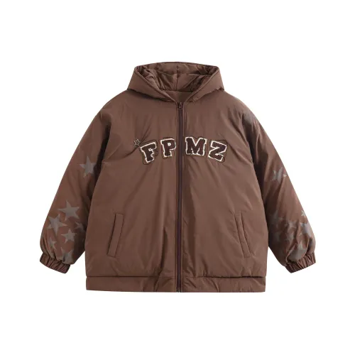 ANDN Хлопковый пуховик женский темно-коричневый