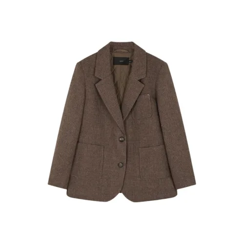 XWI Бизнес-костюм женский цветочный хаки коричневый