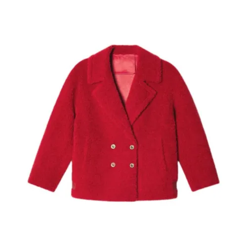 PSALTER Cropped Coat Women's Cherry Red