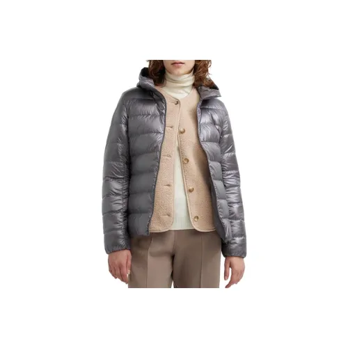 UNIQLO Свинцово-серый Женские объемные куртки (пуфы)