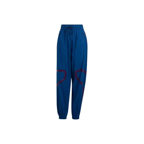 Adidas Синие Женские Вязаные Тренировочные Брюки