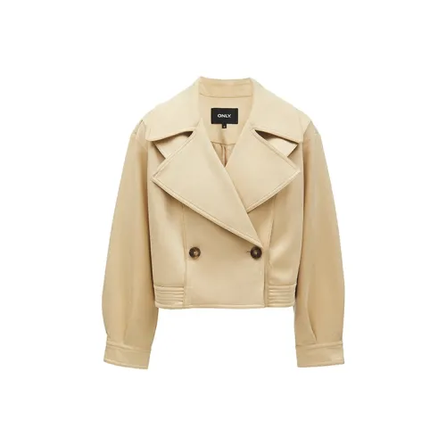 Only C12 Солод Пиво Песочный Женский Тренч