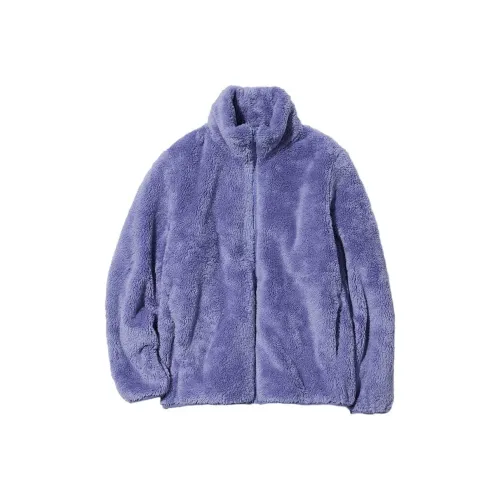 UNIQLO Бархат Feel Куртка Женская Фиолетовая