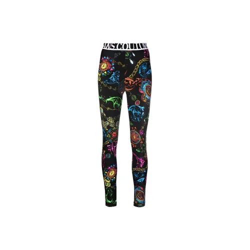VERSACE JEANS COUTURE Leggings Женские Черные