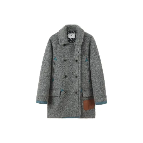 NancyCavally Серое Женское Пальто