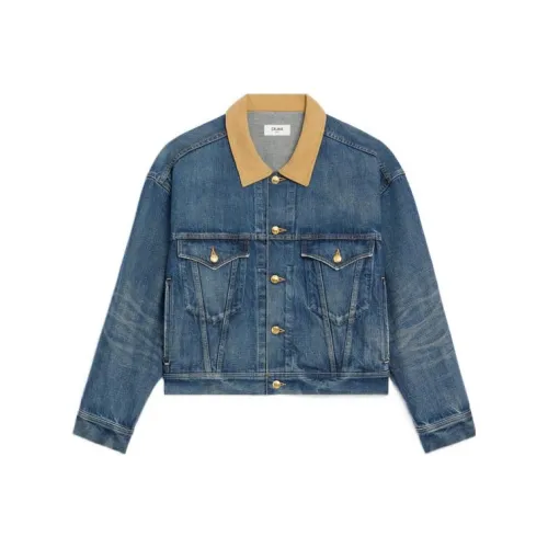 CELINE Синие Женские Джинсовые Куртки