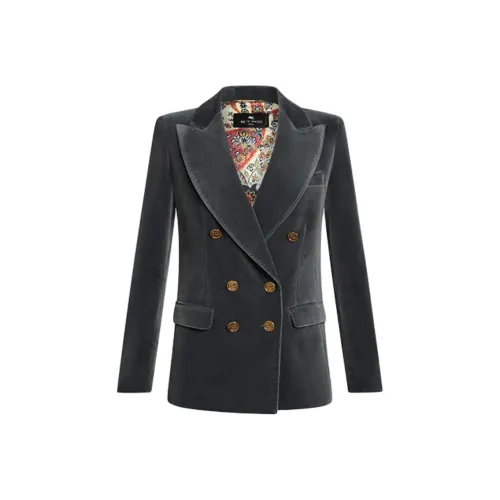 ETRO FW24 Бизнес-костюм женский серый